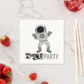宇宙パーティー宇宙飛行士，誕生日 スタンダードカクテルナプキン (インサイチュ)