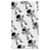 宇宙パーティー宇宙飛行士，誕生日 スモールペーパーバッグ (裏面)