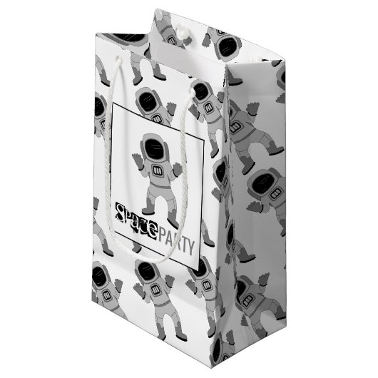 宇宙パーティー宇宙飛行士，誕生日 スモールペーパーバッグ (正面アングル)