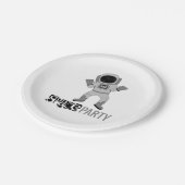 宇宙パーティー宇宙飛行士，誕生日 ペーパープレート (アングル)