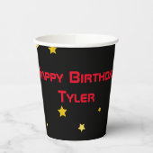 宇宙パーティー パーソナライズされた 紙コップ (左)