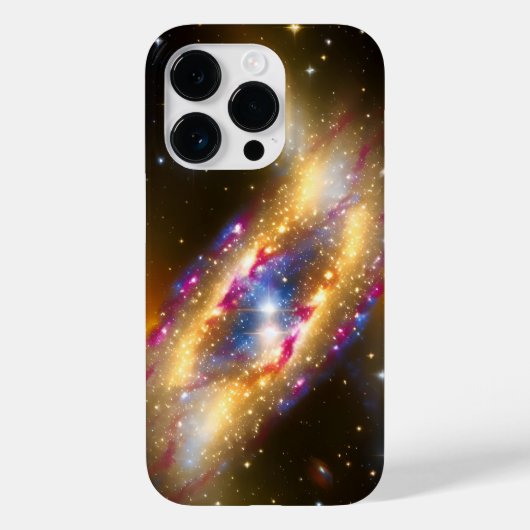 宇宙パープルブルーの星が夜銀河を爆破 Case-Mate iPhoneケース (裏面)