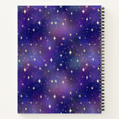 宇宙パープル銀河系星組成 ノートブック (裏面)