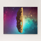 宇宙パープル銀河系浮遊小惑星高原 ジグソーパズル (横)