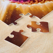 宇宙パープル飛んでいるU.F.O. ジグソーパズル (側面)