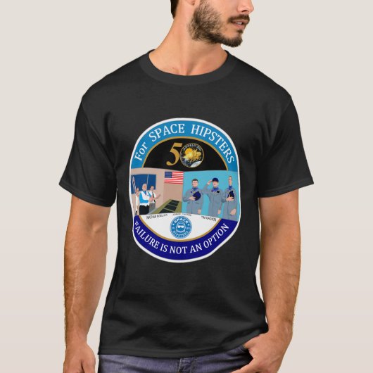 宇宙ヒップスターズアポロ13 50周年Tシャツ Tシャツ (正面)