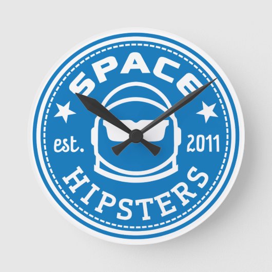 宇宙ヒップスターズウォールクロック ラウンド壁時計 (正面)