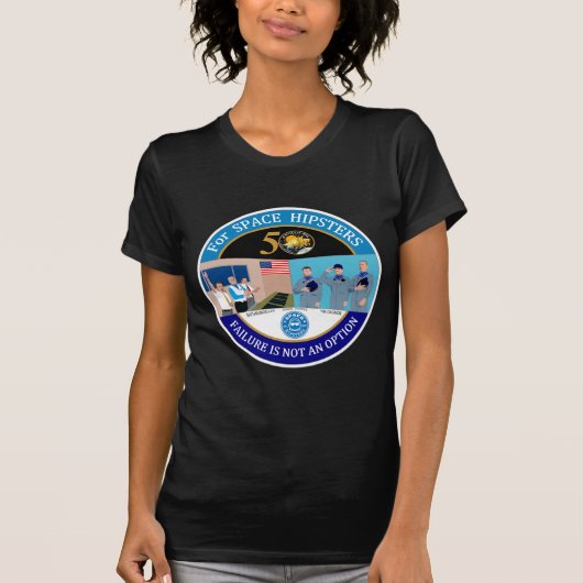 宇宙ヒップスターズApollo 13 50thレディースTシャツ Tシャツ (正面)