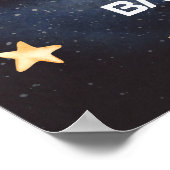 宇宙ヒューストン私たちは男の子の赤ちゃんのシャワーポストを持っている ポスター (角)