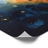 宇宙ヒンドゥー教の神のポスター – 瞑想のためのギフト ポスター (角)