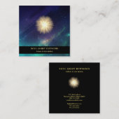 *~*宇宙ヒーリングスターエネルギーサンバースト宇宙 スクエア名刺 (正面/裏面)