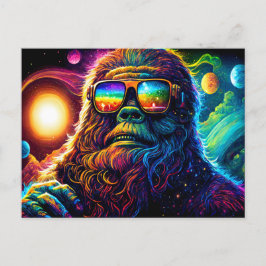 宇宙ビッグフット: 銀河系を駆け抜けるワイルドな旅 ポストカード