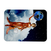 宇宙ビニール磁石の女神 マグネット (横)