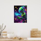 宇宙ビベスエイリアンネオン ポスター (キッチン)