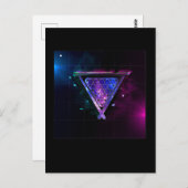 宇宙ビラードプレーヤープール8ボール ポストカード (正面/裏面)