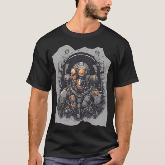 宇宙ビートズ探査機スペースマン宇宙飛行士 Tシャツ (正面)