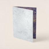 宇宙ビーフォイル誕生日カード 箔カード (正面)