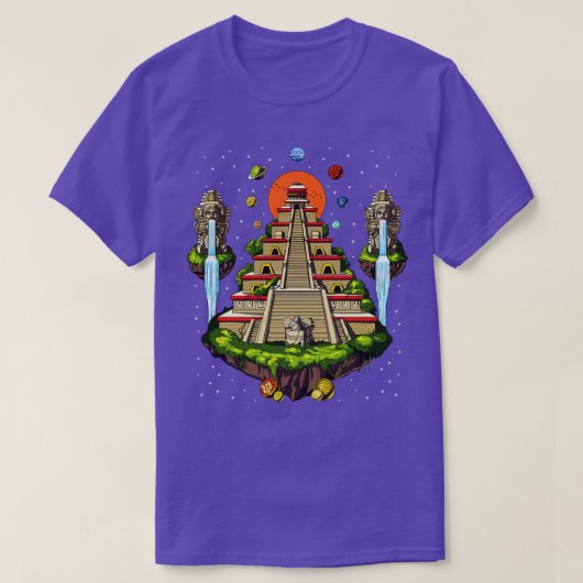 宇宙ピアステカラミッド Tシャツ (デザイン正面)