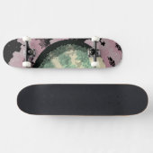 宇宙ピクセルアート スケートボード (横)