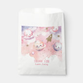 宇宙ピンクのゴルフ惑星と星ありがとう フェイバーバッグ (正面)