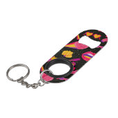 宇宙ピンク キーホルダー栓抜き (正面アングル)