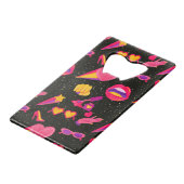 宇宙ピンク クレジットカード栓抜き (正面アングル)