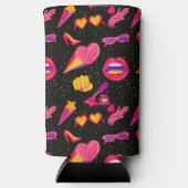 宇宙ピンク スリム缶クーラー (正面)