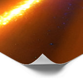 宇宙ファイアスターズ電気銀河系ナイトスカイ ポスター (角)