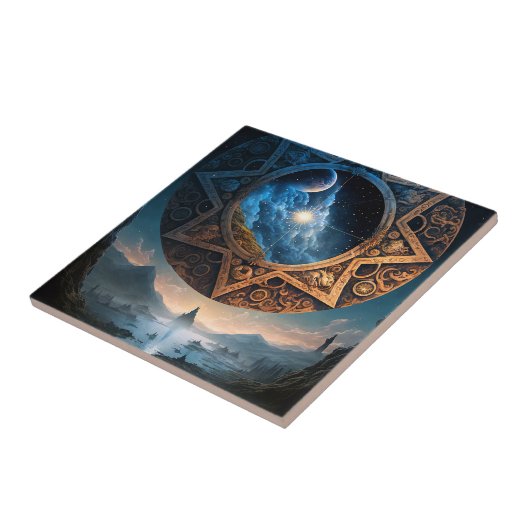 宇宙ファンタジー宇宙造園セラミックタイル タイル (側面)