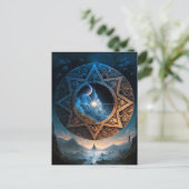 宇宙ファンタジー宇宙風景はがき ポストカード (スタンド正面)