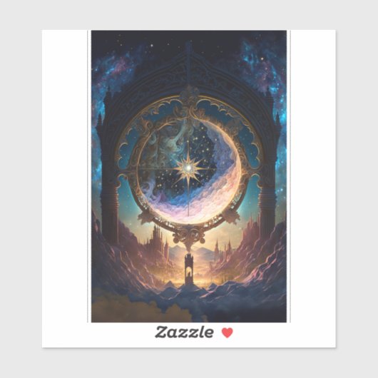 宇宙ファンタジー宇宙風景 シール (シート)