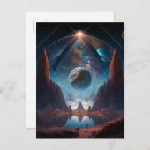 宇宙ファンタジー景観 ポストカード (正面/裏面)
