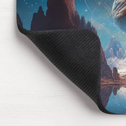 宇宙ファンタジー景観 マウスパッド (コーナー)