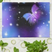 宇宙ファンタジー蝶コズミック キッチンタオル (折り畳み)