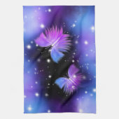 宇宙ファンタジー蝶コズミック キッチンタオル (縦)