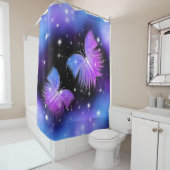 宇宙ファンタジー蝶コズミック シャワーカーテン (インサイチュ)
