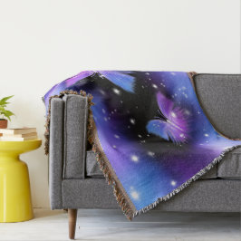 宇宙ファンタジー蝶コズミック スローブランケット