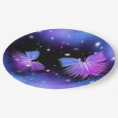 宇宙ファンタジー蝶コズミック ペーパープレート (アングル)