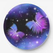 宇宙ファンタジー蝶コズミック ペーパープレート (正面)