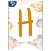 宇宙ファーストのまわりにトリップザサンバースデーパーティー バンティングフラッグ (第2の旗)