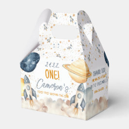 宇宙ファーストのまわりにトリップザサンバースデーパーティー フェイバーボックス