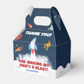 宇宙ファーストのまわりにトリップザサンバースデーパーティー フェイバーボックス (正面サイド)