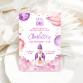 宇宙ファーストのまわりにトリップザサンバースデーパーティー 招待状