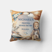 宇宙ファーストトリップザのまわりにサン誕生日枕 クッション (裏面)