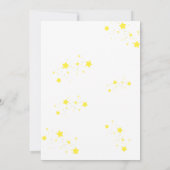 宇宙ファースト誕生日、ファーストのまわりにトリップ 招待状 (裏面)