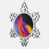 宇宙フェニックスウィングス スノーフレークピューターオーナメント (右)