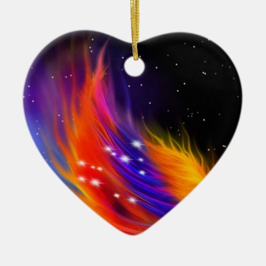 宇宙フェニックスウィング セラミックオーナメント (正面)