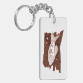 宇宙フェレットアクリル系キーチェーン キーホルダー (正面左)