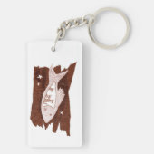 宇宙フェレットアクリル系キーチェーン キーホルダー (裏面)