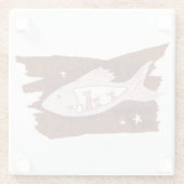 宇宙フェレットガラスコースター ガラスコースター (裏面)